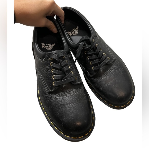 Dr. Martens 8053 Leather Casual Shoes, Black - Picture 3 of 5